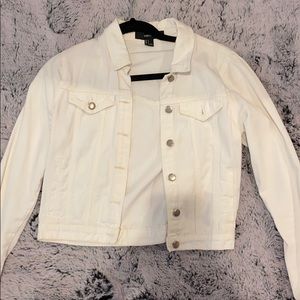 White denim jacket